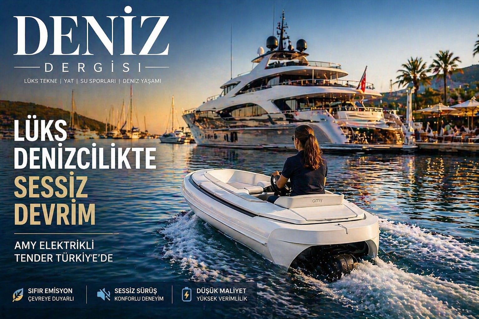 AMY Elektrikli Tender ile Lüks Denizcilikte Yeni Dönem Başlıyor