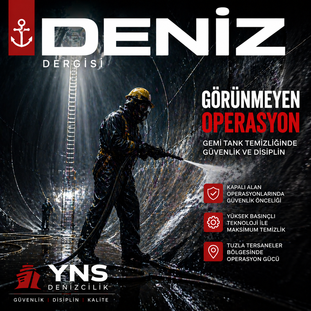 DENİZ DERGİSİ | YNS Denizcilik | Tank Temizliğinde Güvenlik ve Operasyonel Disiplin